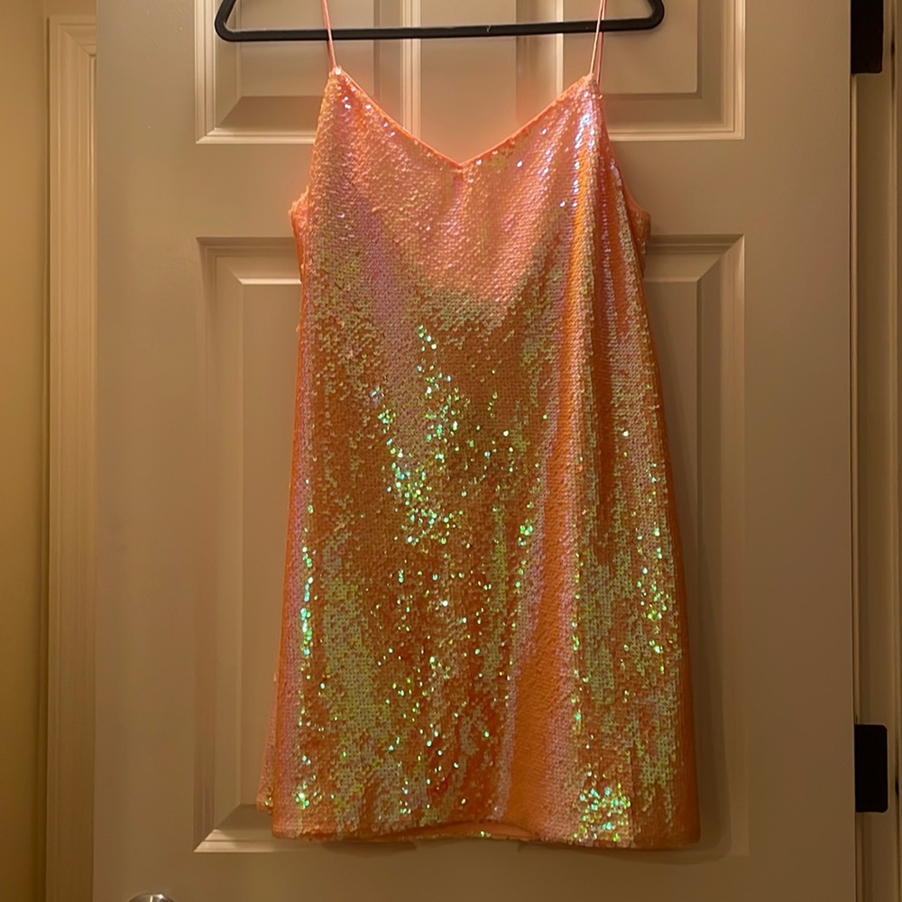 NWT Pink Sequin NBD dress!